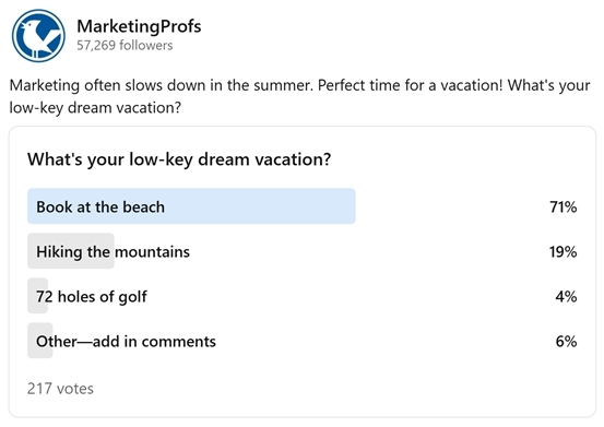 Community Poll Results